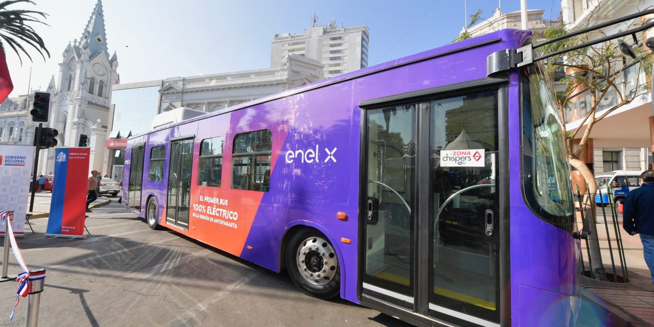 ENEL X Y AUTORIDADES DE GOBIERNO PRESENTAN PRIMER BUS ELÉCTRICO PARA LA REGIÓN DE ANTOFAGASTA QUE TENDRÁ RECORRIDO GRATUITO AL SERVICIO DE LA COMUNIDAD