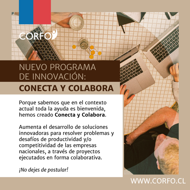 LANZAN NUEVO PROGRAMA PARA QUE EMPRESAS CHILENAS INNOVEN EN PROYECTOS COLABORATIVOS ANTE EMERGENCIA POR COVID-19