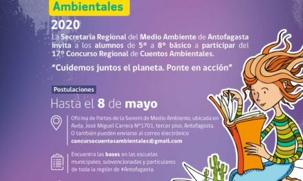 SEREMI DE MEDIO AMBIENTE DE ANTOFAGASTA INVITA A PARTICIPAR EN 17° CONCURSO REGIONAL DE CUENTOS AMBIENTALES