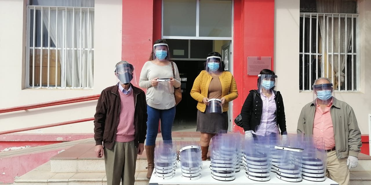 CENTRO DE PILOTAJE UA DONÓ 180 PROTECTORES FACIALES EN COMUNA DE TALTAL