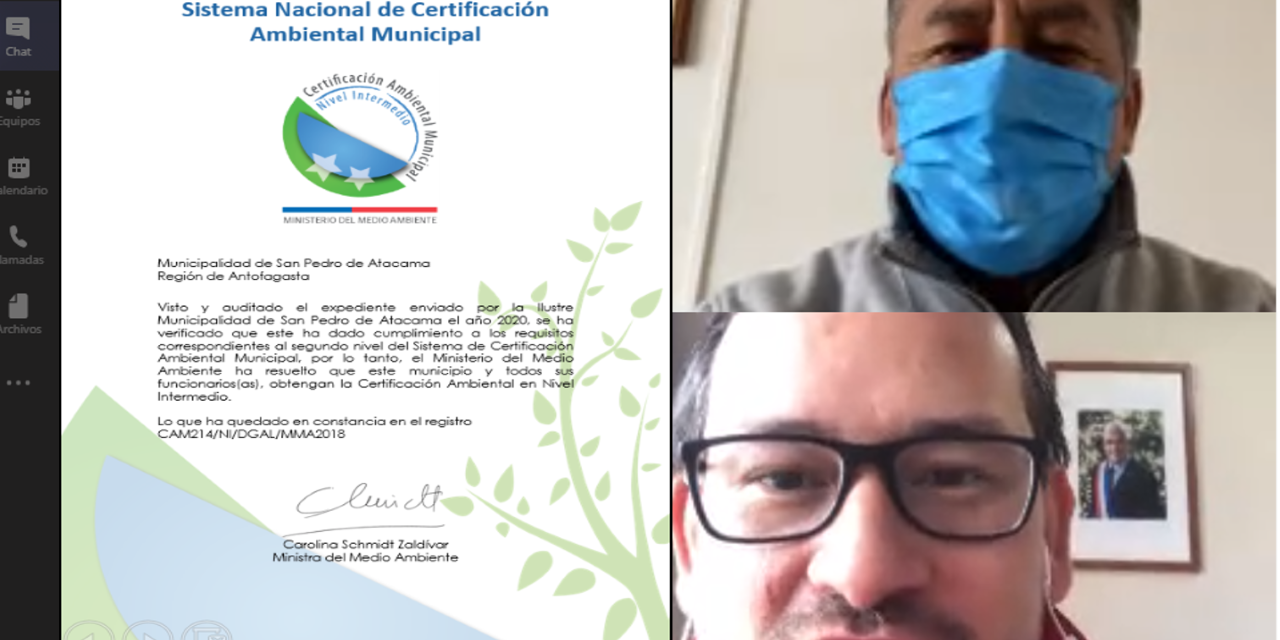 Otorgan certificación ambiental a municipio de San Pedro de Atacama