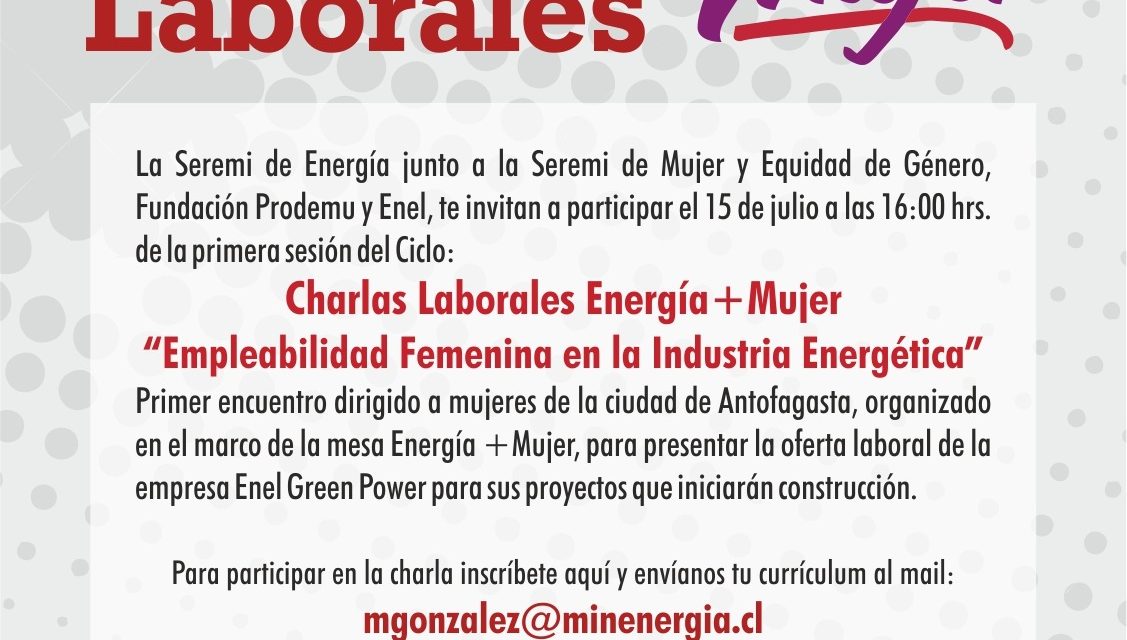 Charlas Laborales Energía+Mujer