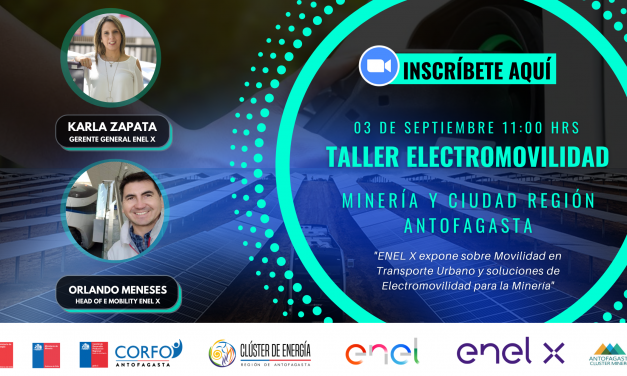 TALLER DE ELECTROMOVILIDAD, 03 DE SEPT. 11:00 HRS