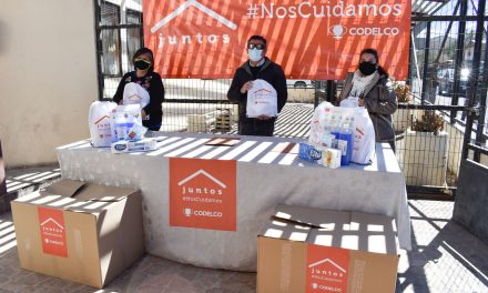 Locatarios de la “feria de Las Pulgas” de Calama recibieron 380 kits con insumos sanitarios