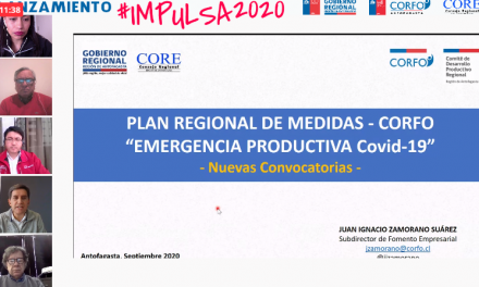 Comité Corfo Antofagasta lanza Programas Impulsa 2020 para pymes afectadas por la pandemia