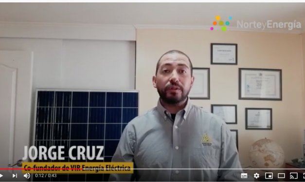 Saludo Jorge Cruz, Co fundador VIR Energía Eléctrica