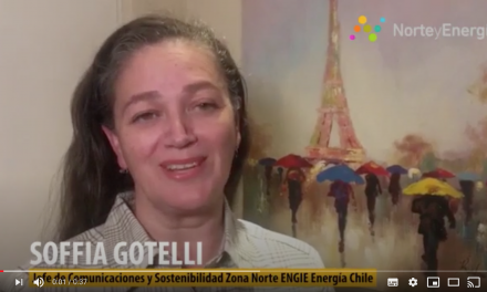 Saludo Soffia Gotelli, jefe de Sostenibilidad Zona Norte ENGIE Energía Chile
