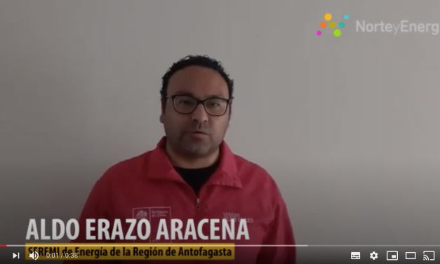 Saludo Aldo Erazo, Seremi de Energía, Región de Antofagasta