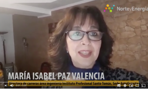 Saludo María Isabel Paz, directora carrera Ingeniería Instituto Profesional Santo Tomás, Antofagasta