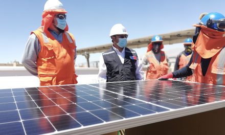 Seremi de Energía visitó el avance de construcción del proyecto fotovoltaico Capricornio