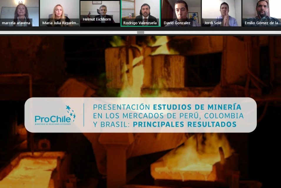 PROCHILE DA A CONOCER ESTUDIOS DE MERCADO PARA FACILITAR LA LLEGADA DE PROVEEDORES MINEROS A PERÚ, BRASIL Y COLOMBIA