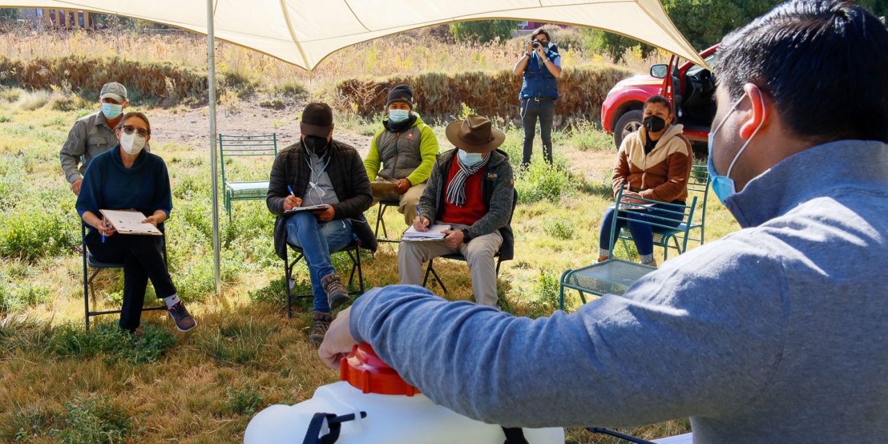 Productores aprenden a utilizar herramientas para el control de la Mostaza Negra