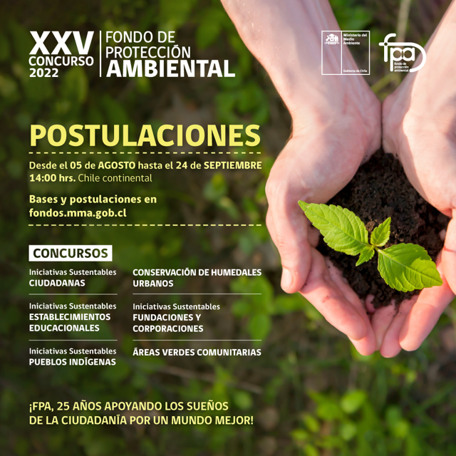 Seremi del Medio Ambiente invita a organizaciones ciudadanas a postular proyectos al Fondo de Protección Ambiental 2022