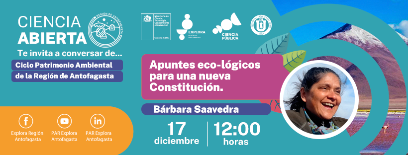 ‘’Apuntes eco-lógicos para una nueva constitución’’ será la próxima charla de  Ciencia Abierta