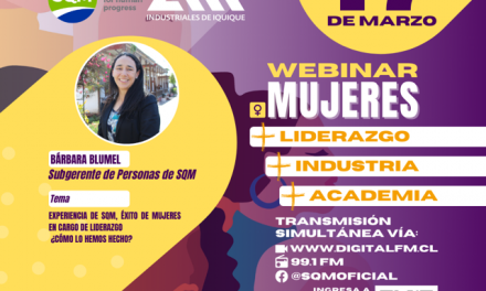 SQM y AII invitan a webinar sobre liderazgo de la mujer en la industria