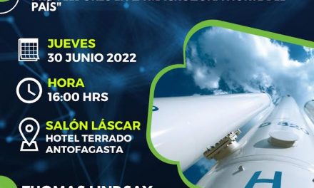 Workshop “Casos de uso del hidrógeno verde y sus oportunidades para industrias y proveedores en la macrozona norte del país” 30 de Junio, 16:00 horas, Hotel Terrado Antofagasta