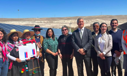 Ministros de energía y Bienes Nacionales, inauguran la planta solar social de Grenergy en Quillagua