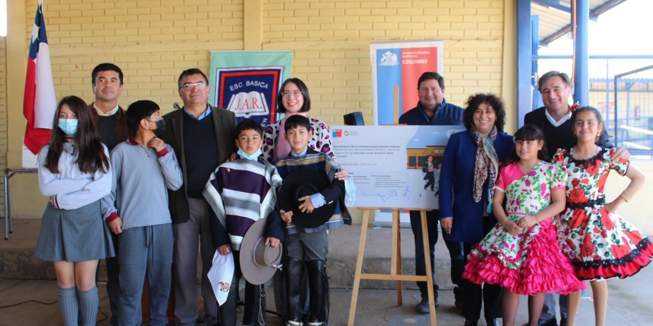 Mejoramiento energético impactará en favor  de estudiantes de escuela de Huentelauquén