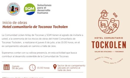 Inicio de obras Hotel Comunitario de Toconao Tockolen