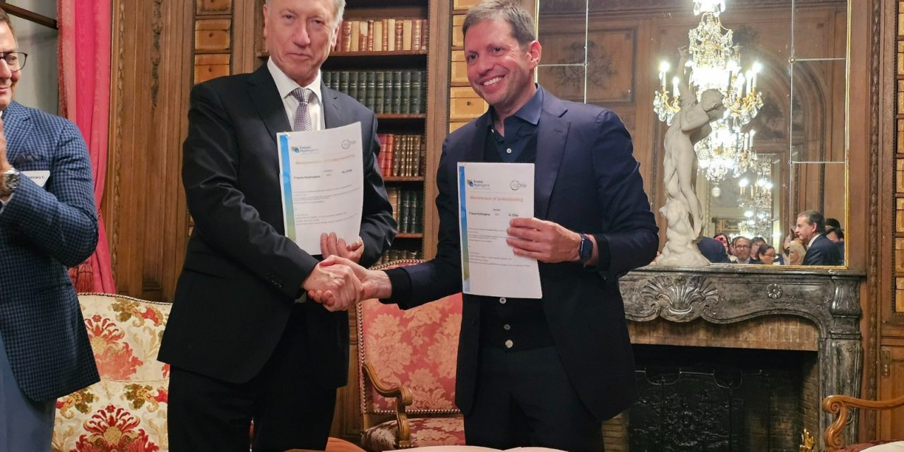 FRANCE HYDROGÈNE Y H2 CHILE FIRMAN MEMORANDO DE ENTENDIMIENTO PARA ACELERAR LA IMPLEMENTACIÓN DEL HIDRÓGENO EN FRANCIA Y CHILE
